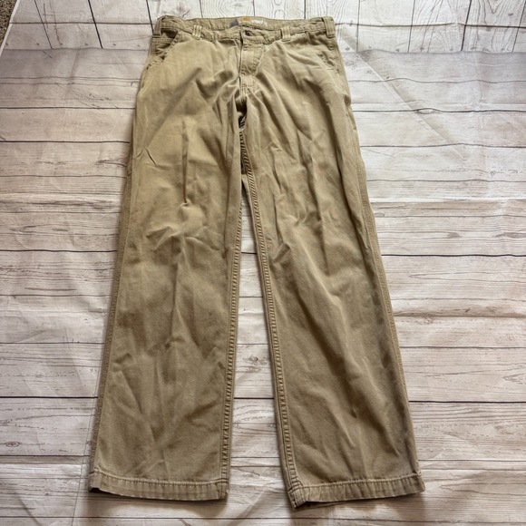 Carhartt Other - Carhartt‎ Relaxed Fit Workwear Pants Khaki Beige RN 14806 Men's Size 36x34